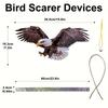 Bird Scarer Reflective Double-Sided Garden Bird Repeller Artifact Reflective Owl For Woodpecker With Sound For Garden Home Yard
