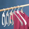 Travel Plastic Folding Hanger Multi-functional Storage Hanger Wide Shoulder Convenient Non-trace Non-slip Hanger