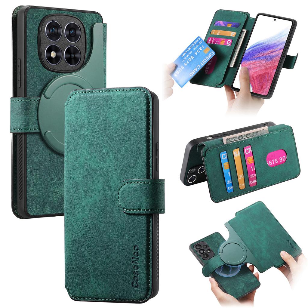 For Xiaomi Redmi Note 14 Pro 5G Magnetic Case CASENEO Detachable Leather Phone Wallet Cover
