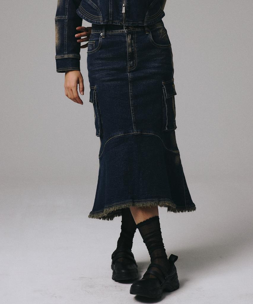 Prenda Hump Rider Deinm Skirt Mid Blue