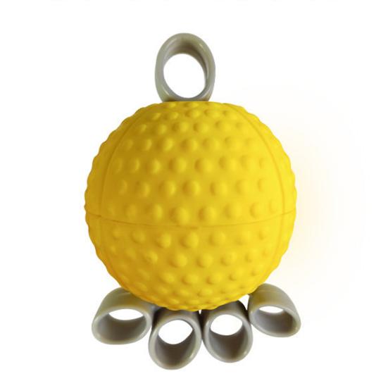 Мяч для тренировки силы захвата рук с эластичной силиконовой кроваткой для пальцев, противоскользящий тренажер с медленным отскоком и восстановлением рук, оборудование для растяжки пальцев