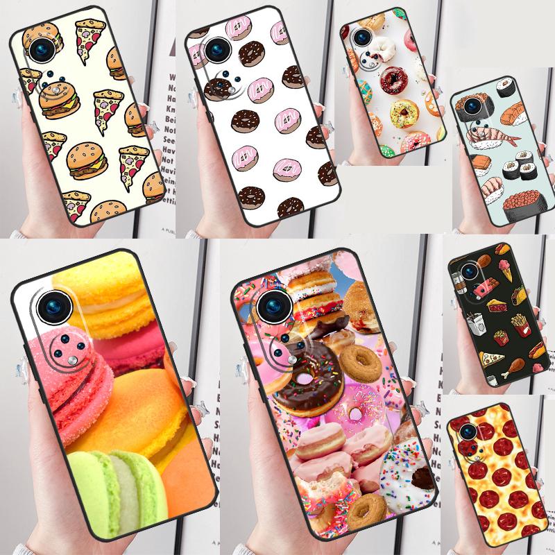 Чехол-кейс Pizza Sushi Food Donuts для Honor Magic 7 Pro 5 6 Lite Honor 200 Pro 50 70 90 X8b X9a X8a X8 X9 X9c X9b