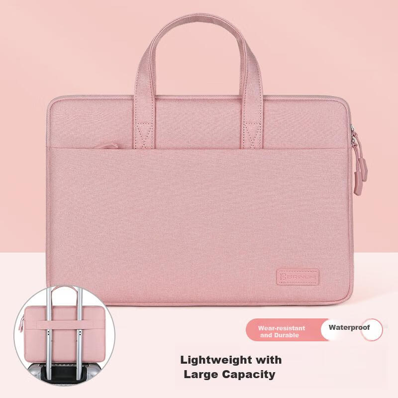 BRINCH Laptop Bag 12/16 Inch Business Lightweight Travel Case Compatible with Xiaomi, Apple, Huawei Notebooks
