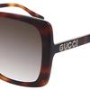 Gucci Irregular Frame Sunglasses With Inlaid Design Women sunglasses Tortoise GG0728SA-002