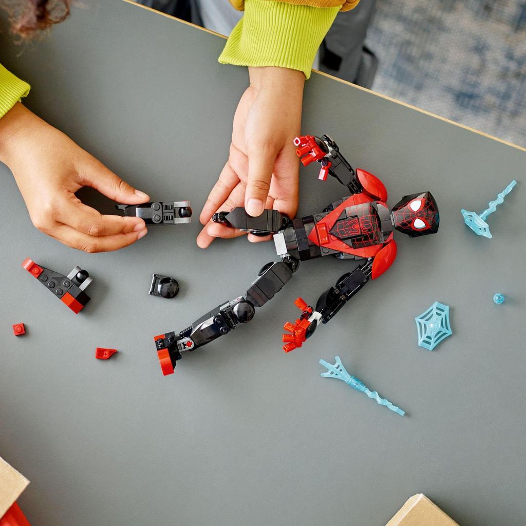 LEGO Super Heroes Marvel Miles Morales Figure 76225 Toy Block Present Superhero American Comics Sentai Hero Boys Ages 8+