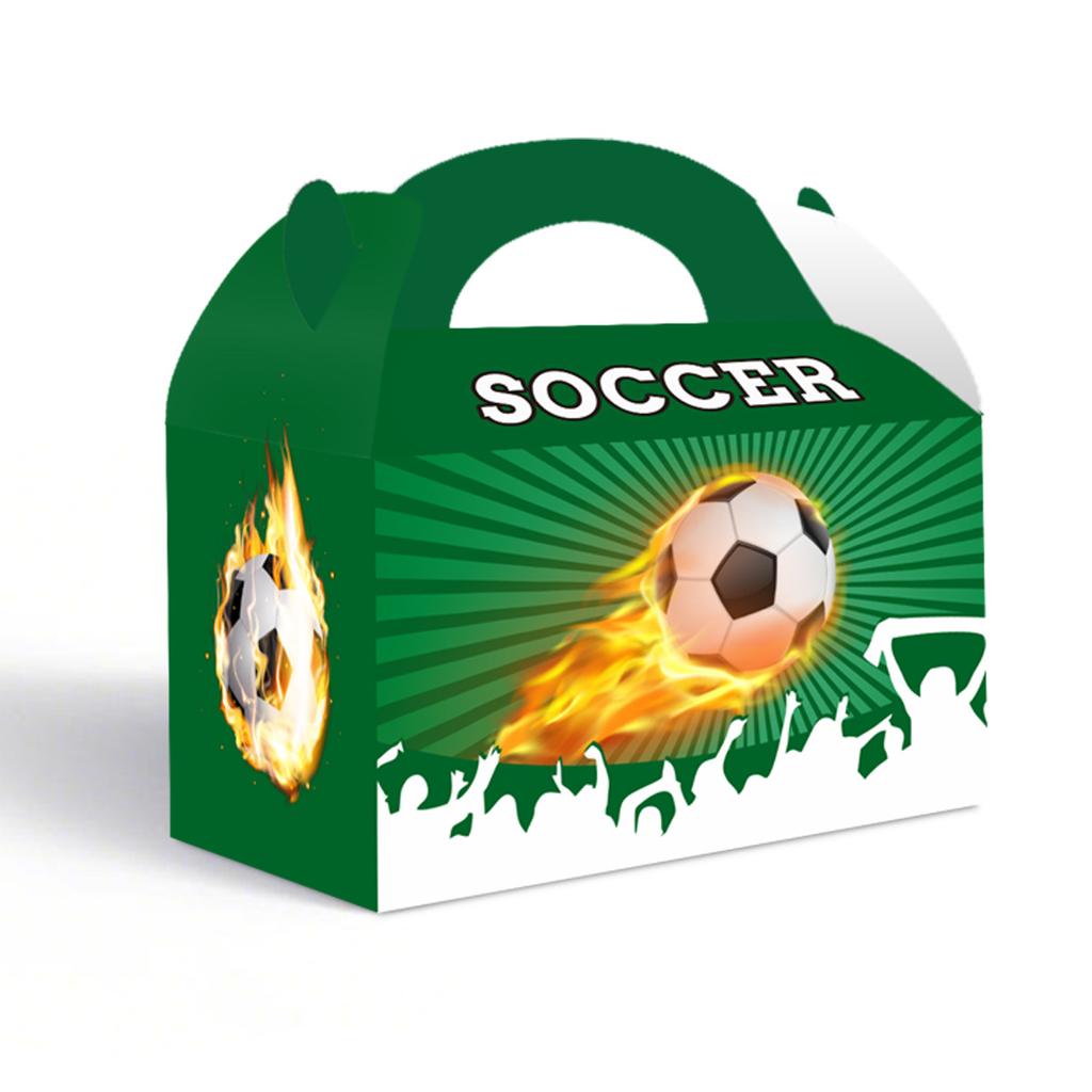 Декоративная подарочная коробка на футбольную тематику из 6 частей, Чемпионат мира, Спорт, День рождения для мальчиков, Портативная коробка, Индивидуальная подарочная коробка