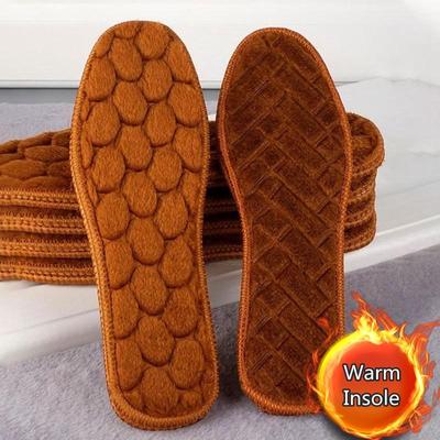 NO.8 зимние теплые стельки для ног, утолщенные плюшевые зимние ботинки, подошва для обуви, термостельки для обуви, спортивные грелки для бега, мужчин и женщин