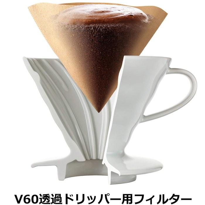 Бумажные фильтры HARIO V60 для 1-4 чашек, 500 шт., белые VCF-02-100W