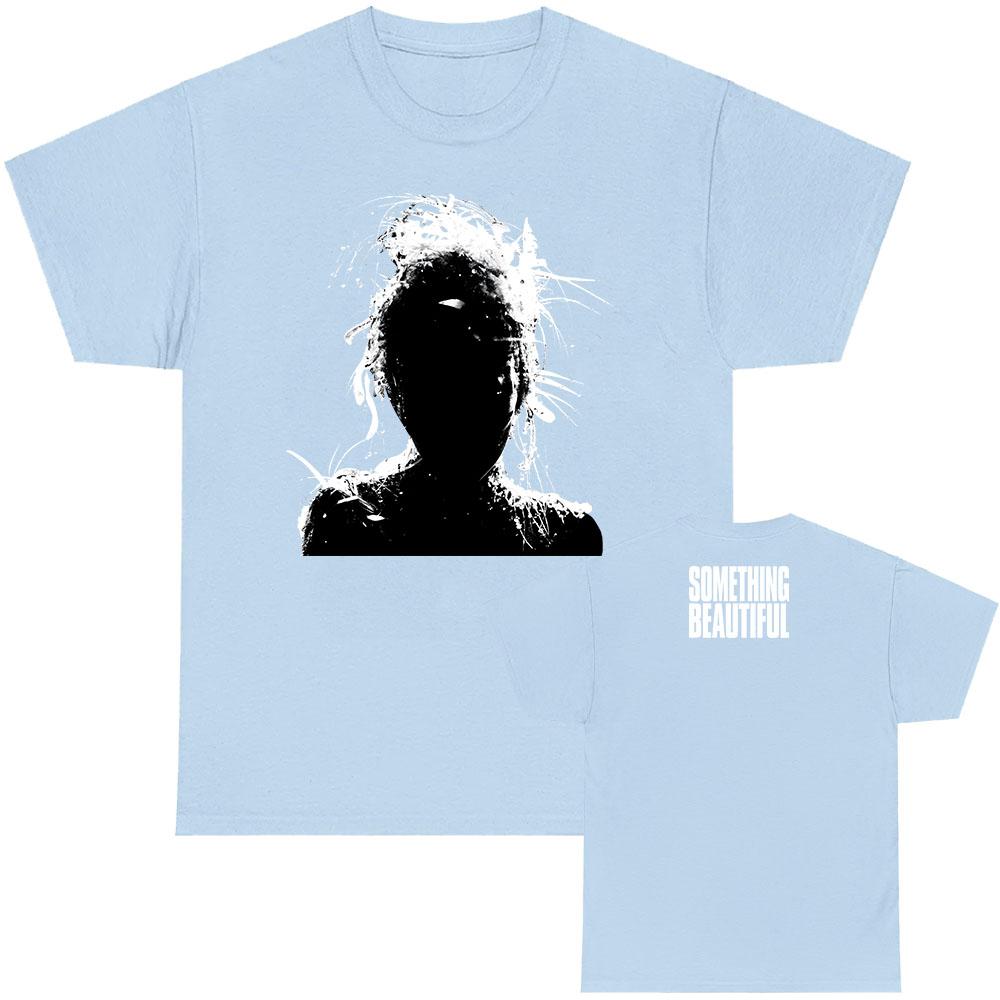 Майка с альбомом Майли Сайрус Something Beautiful Хлопковая летняя футболка с коротким рукавом для мужчин, унисекс, уличная одежда, графические футболки с певицей