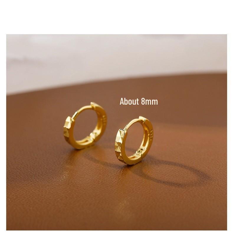 Геометрические серьги-кольца в корейском стиле: Элегантные, Универсальные Украшения для Ушей для Женщин и Студенток