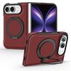 IPhone 18 Foldable Phone Case With Kevlar Texture 360 Rotating Magnetic Stand Premium PU Leather Cover Business Use