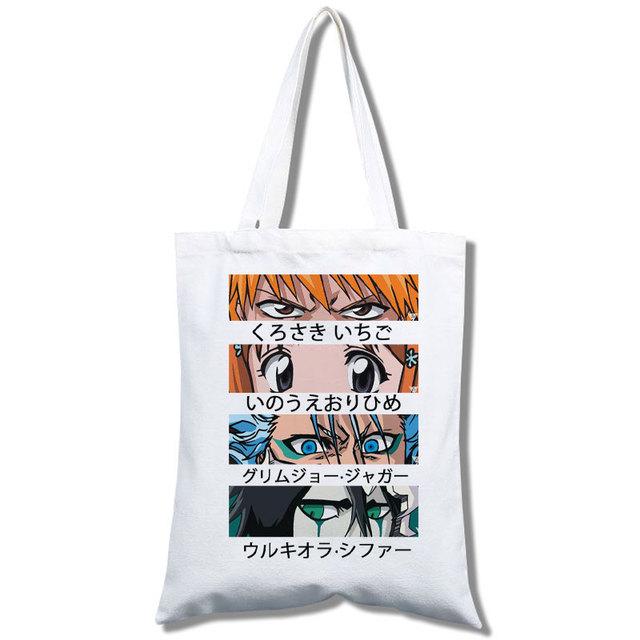 Death Note Многоразовая сумка для покупок Bleach-ichigo, сумка через плечо, многоразовая складная сумка