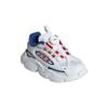 Adidas Оригинальные кроссовки Ozmillen с амортизацией, износостойкие, низкие, для бега, детские, бело-серые с красным, детские кроссовки JR8365