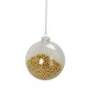 1 boule transparente avec bille noel