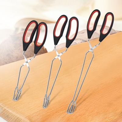 Зажим для барбекю, термостойкий удлиненный цанговый зажим, нескользящий, нержавеющий, сверхмощный зажим для гриля, щипцы для мяса, сервировочный зажим для кухни