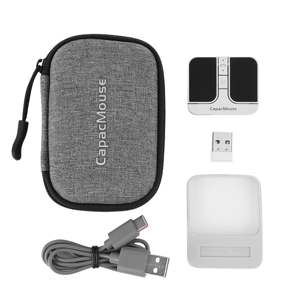 Беспроводная мышь 2,4G/Bluetooth 5.2 с USB-приемником/кабелем, 1000/1600/2400 точек на дюйм, емкостная, перезаряжаемая, мини-мышь для ноутбука/ПК