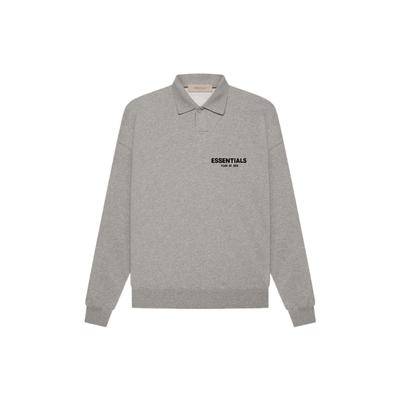 SS22 Лонгслив Поло Мужские Топы Темно-Овсяный FOG-SS22-522