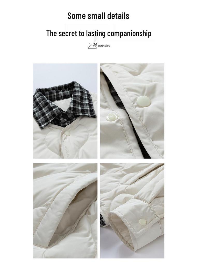 Женская и мужская утепленная короткая модная пуховая куртка с капюшоном из 85% белого утиного пуха