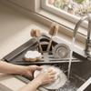 Carbon Steel Sink Sponge Holder Quick Water Drainage Dish Drying Rack  Laundry Room