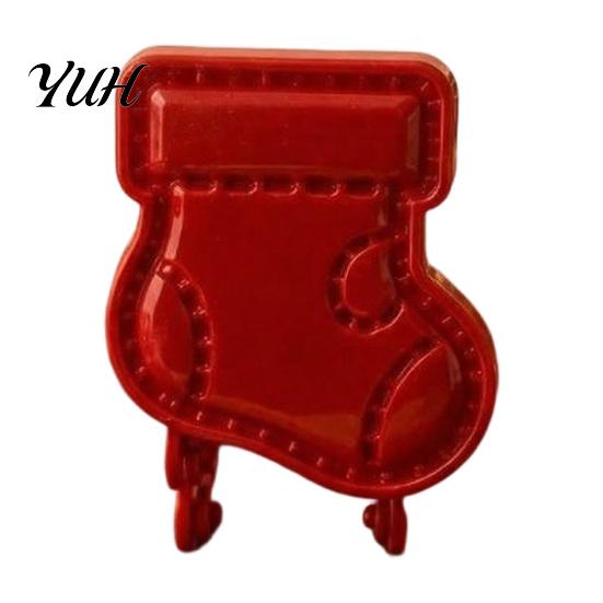 Holiday Pie Molds Christmas Hand Press Mold, Plastic Pastry Dough Party Food Prep Neatly Cut Cookie Cutters for DIY Treats Baking Gifts Enthusiasts