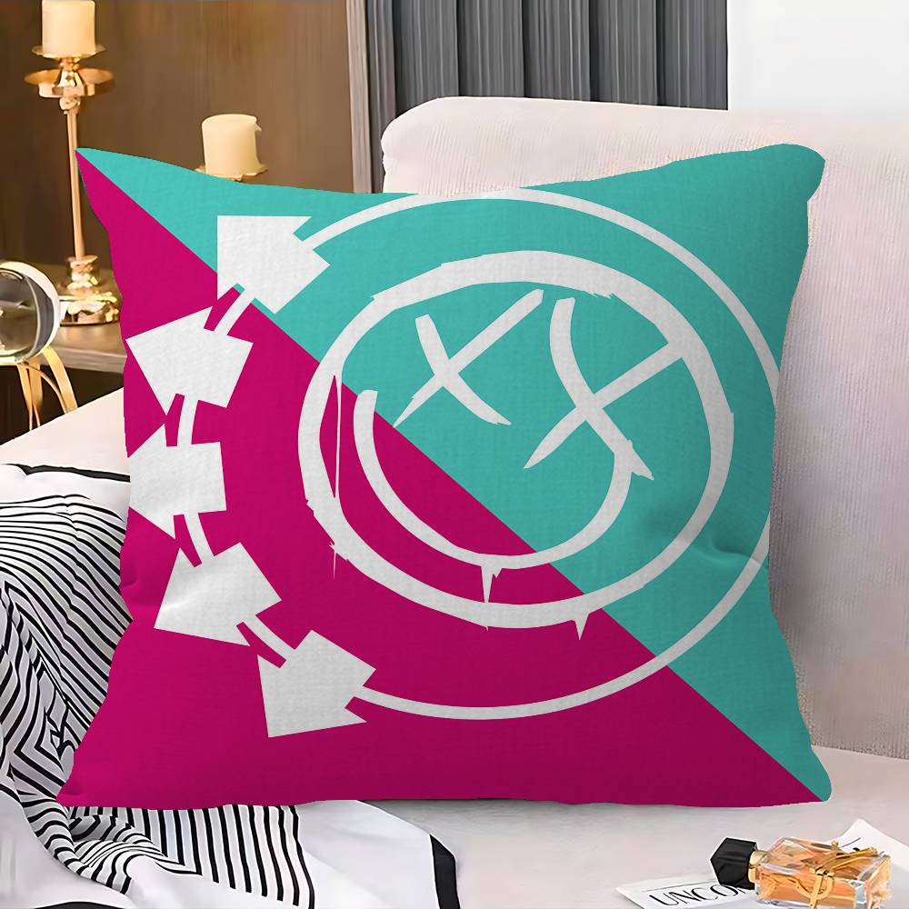 Известная панк-группа Blink-182 Персонализированная наволочка Детская спальня Декор для дикой вечеринки Наволочка Подарок на день рождения ребенка, на выписку