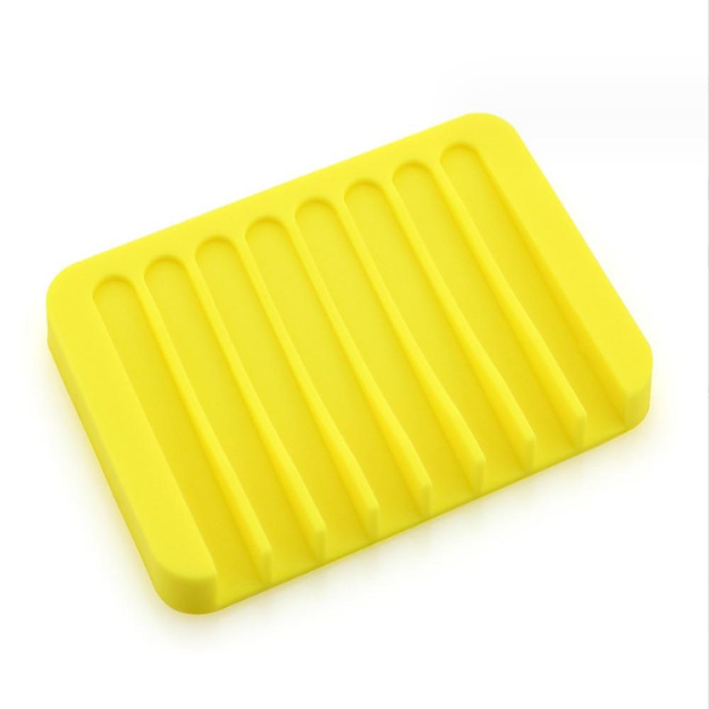 Silicone Soap Holder Portable Sponge Tray Useful Soap Box  Bathroom