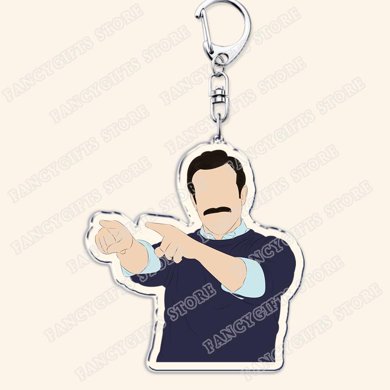 Popular Soccer Ball Player Keychains for Accessories Bag Football Key Chain Ring Fans Gifts Friends Keyrings 4