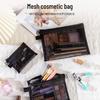 Портативный нейлоновый сетчатый кошелек для макияжа и монет