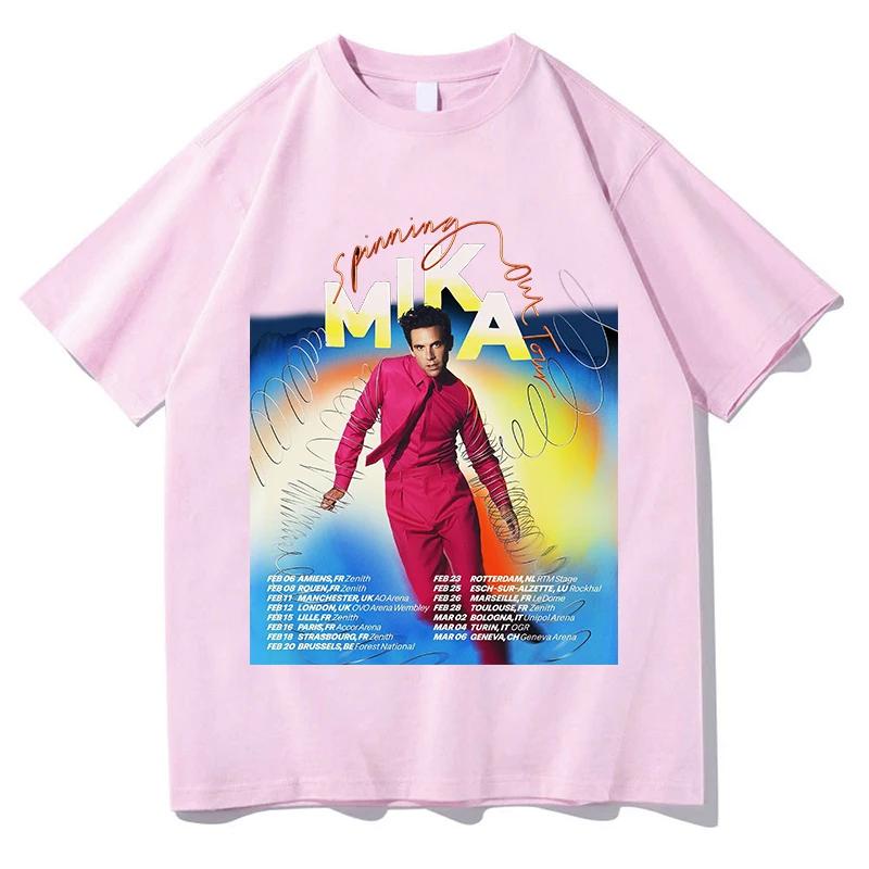 MIKA Modern Times Fashion T Shirt High Quality Graphics Pop Oversized Casual Summer Tees Pure Cotton Casual Aesthetic Streetwear