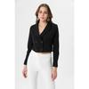 Women's Short Button-closed Blazer Jacket 245071 -