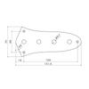 YJB PARTS Контрольная пластина для JB Совместима с Потенциометрами дюймового размера Бас-гитары, (Золото)
