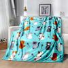 Cats In A Garden Flannel Blanket,Lightweight,Office Blanket,Sofa Blanket,Comfortable Blanket