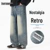 Мужские джинсы Mark Fairwhale 2025 Осень Ретро Свободные Прямые