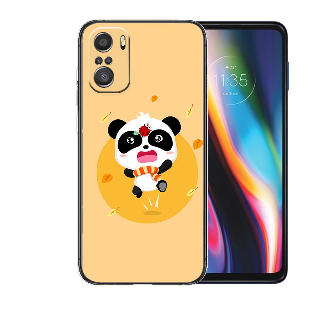 Super Cute Panda Phone Case For Xiaomi Mi 11 Lite Pro Ultra 10s 9 8 MIX 4 FOLD 10T 5g Black Cover Silicone Back Prett