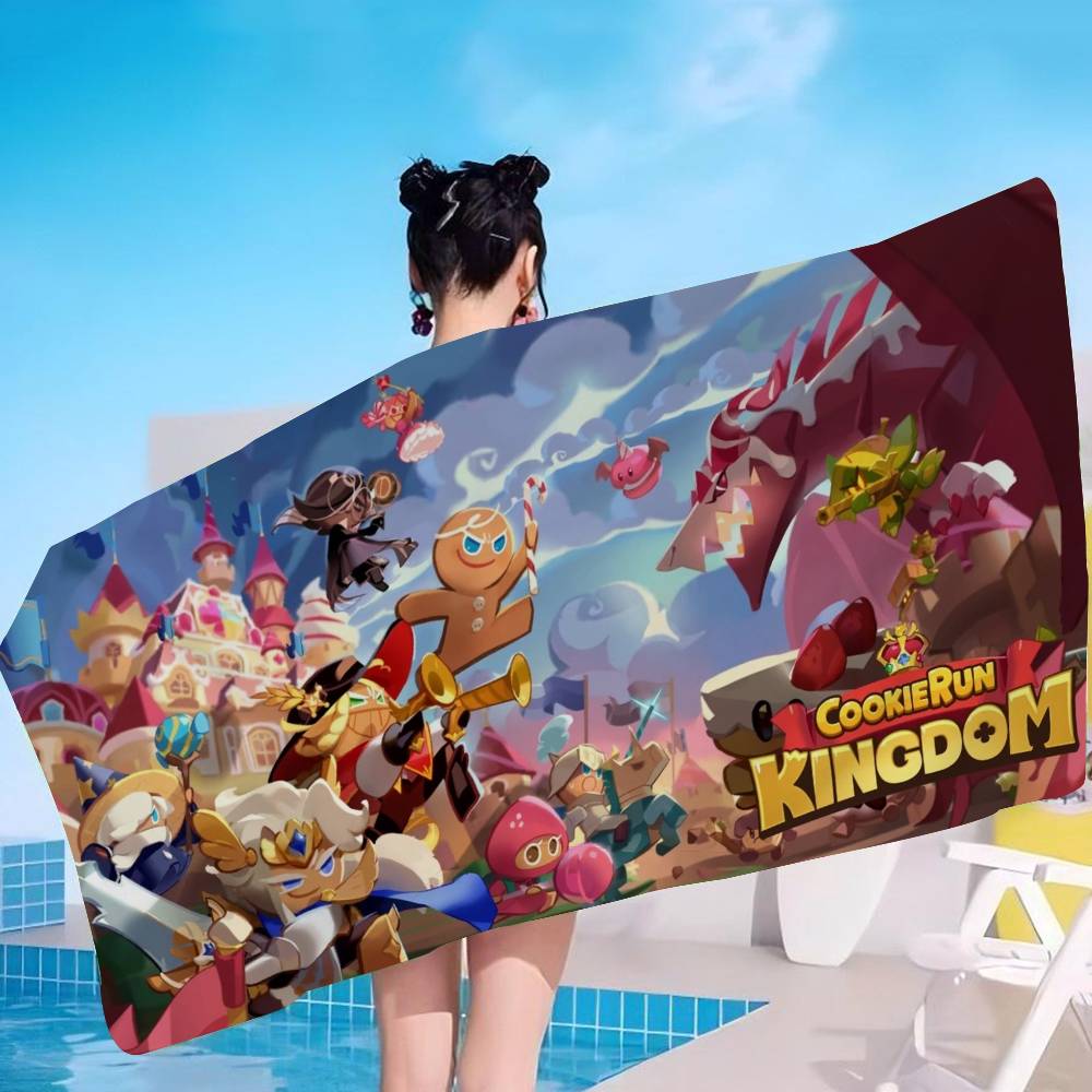 Игровое полотенце C-Cookie R-Run для пляжа, разноцветные банные полотенца для девочки, из микрофибры, быстросохнущие, не собирающие песок, для пляжа, йоги, спа, спортзала, бассейна