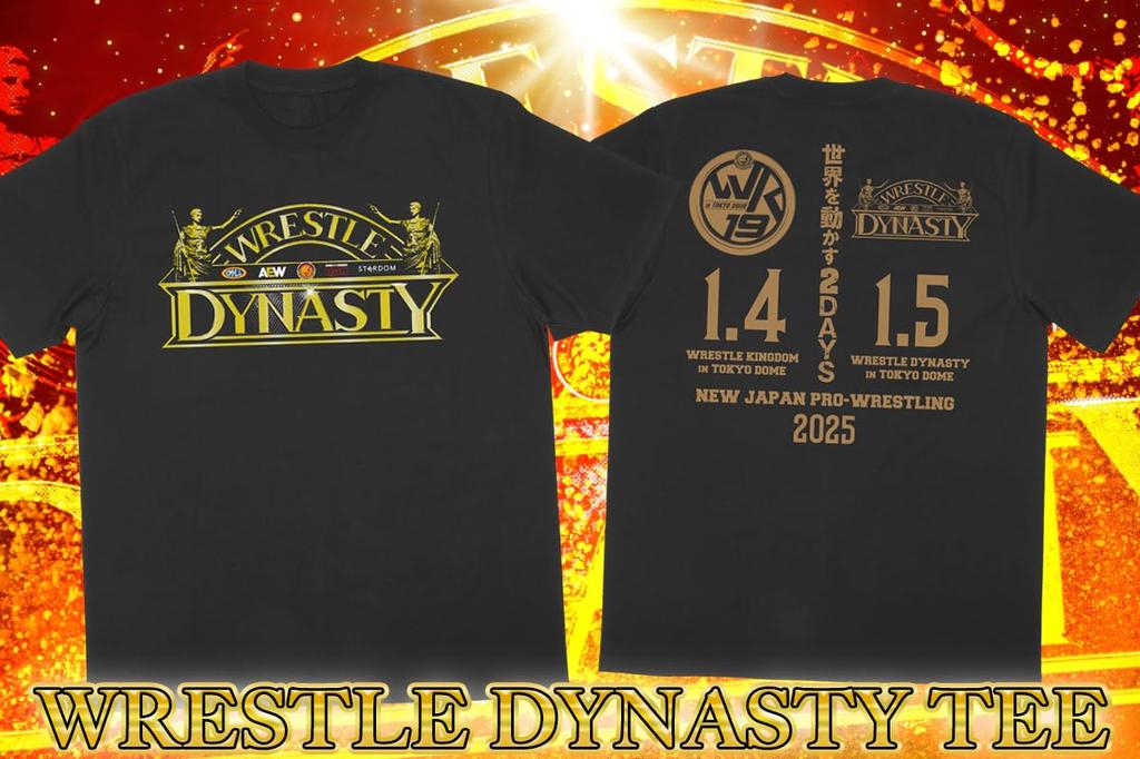 Памятная футболка турнира New Japan Pro-Wrestling WRESTLE DYNASTY, Черная, XXL, 6080102809