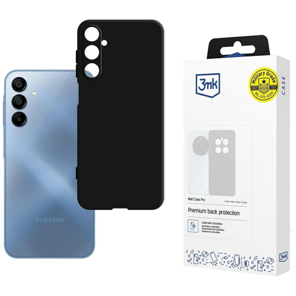 Etui do Samsung Galaxy A15 5G 3MK Matt Case Pro Czarne
