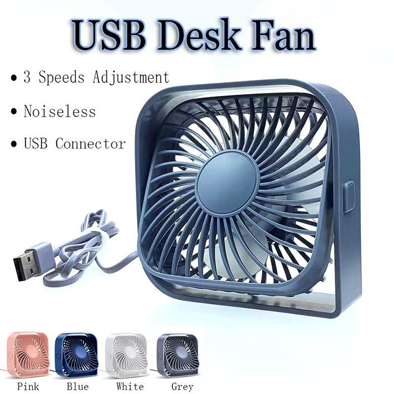 K50 Мини USB Настольный Вентилятор 3 Скорости Регулируемый Бесшумный Охлаждающий Портативный Офисный Настольный Вентилятор Питание от USB 4 Цвета Домашний Общежитие Столешница