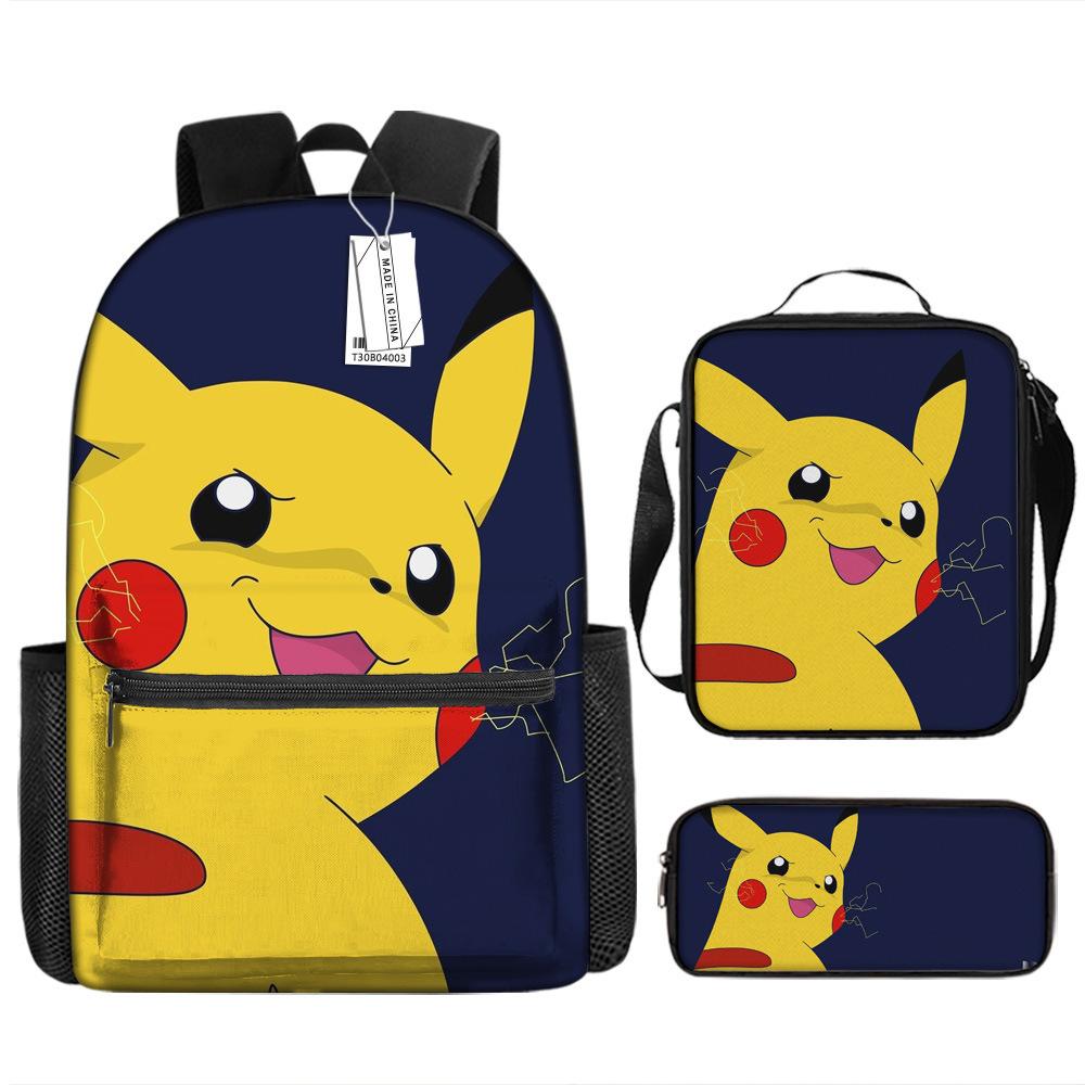 Школьный сезон Студент Школьная сумка Покемон Рюкзак Pokémon Мультяшная сумка Пенал