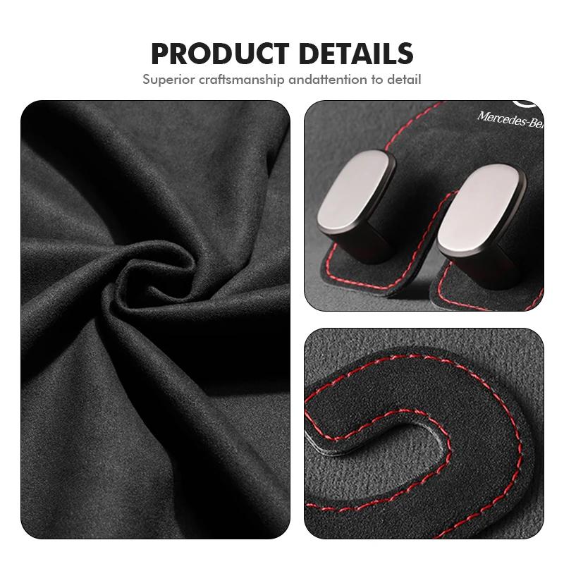 Car Rear Seat Back Hook Headrest Hanger Clip Storage Holder For Mercedes Benz AMG A C E S G Class W201 W210 W108 W204 W205 W203 FVWXY1