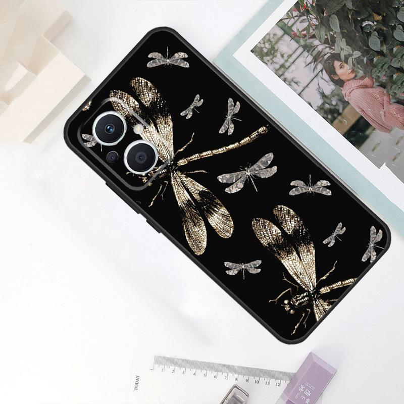 Чехол 'Стрекоза' для OPPO Reno 11F 4Z 5Z 8T 10 Pro 4 6 7 8 5 Lite OPPO Find X6 Pro X2 X3 X5 Lite Чехол