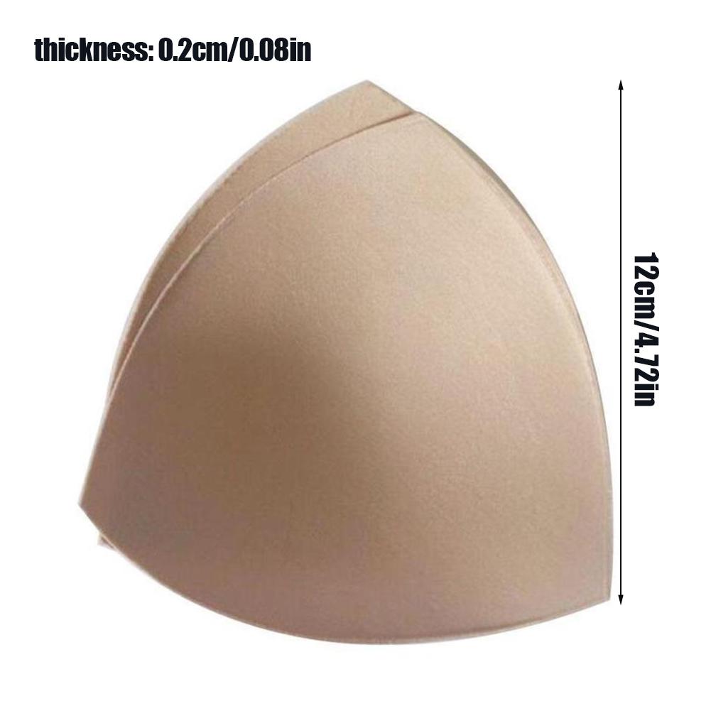 Женский треугольный коврик для груди, нижнее белье, аксессуары, регулируемые чашки, губчатые накладки на грудь, толкающие грудь U4A0