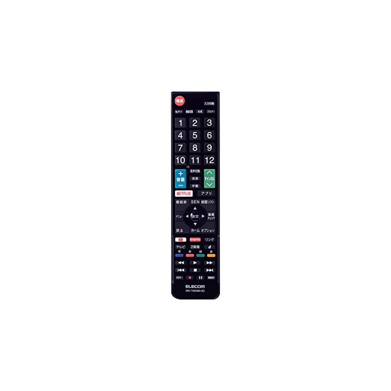 Пульт ДУ ELECOM для телевизоров SONY BRAVIA [Простой в использовании пульт, не требует настройки] Черный ERC-TV02XBK-SO
