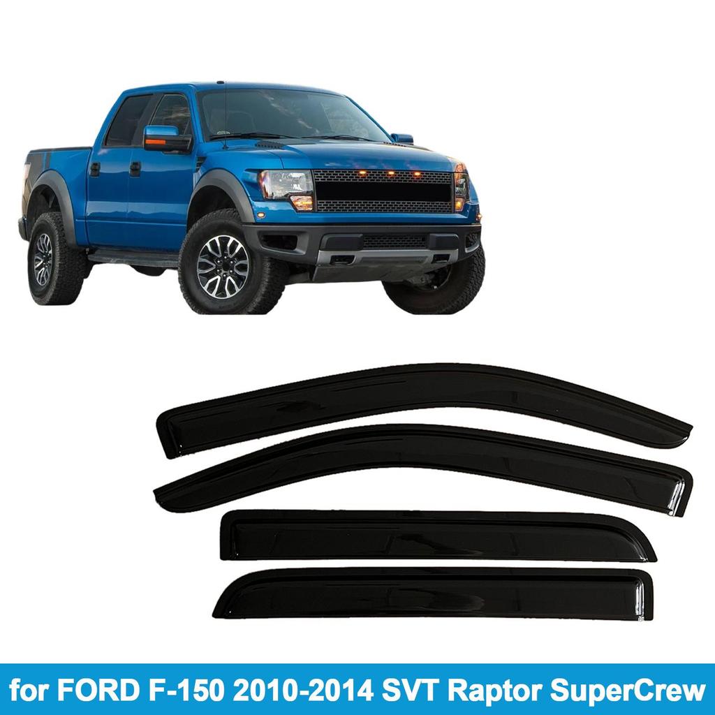 Ford F-150 10-14 SVT Raptor SuperCrew Дефлекторы окон (ветровики)