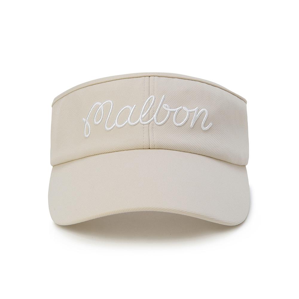 MALBON GOLF Женский съемный козырек с лентой Бежевый (Женщина)