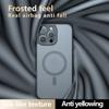 Для iPhone 16 16 Pro Max Чехол Противоударный Магнитный Полупрозрачный ПК+ТПУ Матовый Чехол с защитой от отпечатков пальцев