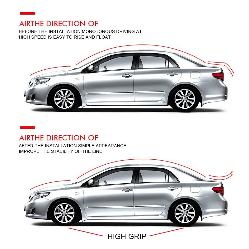 1 шт. Автомобильный модифицированный спойлер общего назначения 1,5 м, карбоновый спойлер, резиновая полоска, компрессионное крыло