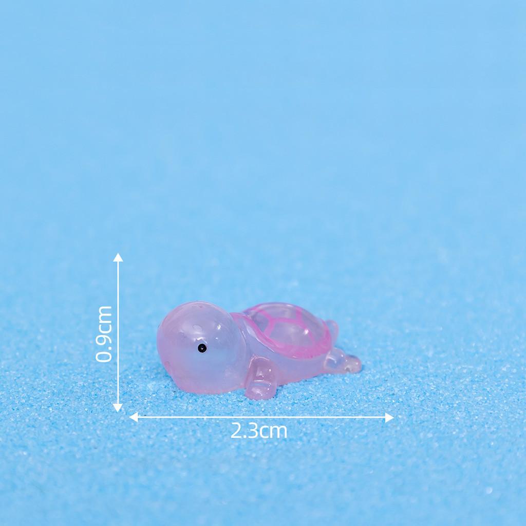 Светящиеся в темноте фигурки черепах из смолы для миниатюрных ландшафтов и декора аквариума