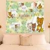 Cute Bear Cartoon Decorative Tapestry Home Wall Decoration Office Living Room Tapestry