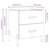 VidaXL Bedside Tables 2pcs Concrete Grey 40x35x47.5cm Engineered Wood 827333